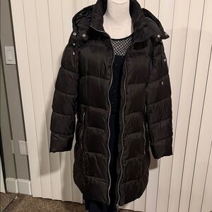 DKNY Charcoal Puffer Jacket